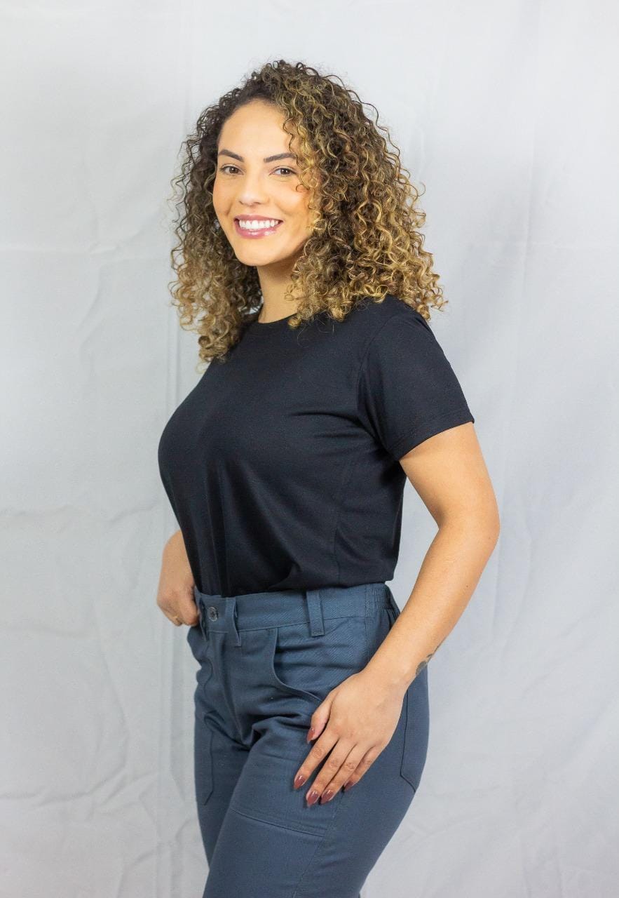 CAMISETA BÁSICA FEMININA BABY LOOK - Uniformes Paraná